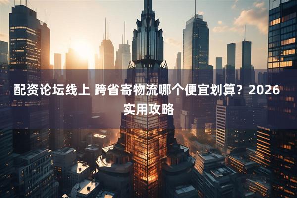 配资论坛线上 跨省寄物流哪个便宜划算？2026 实用攻略